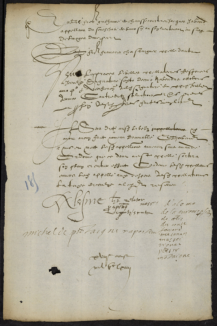 [Arrêt du Parlement de Bordeaux, 18 août 1564]