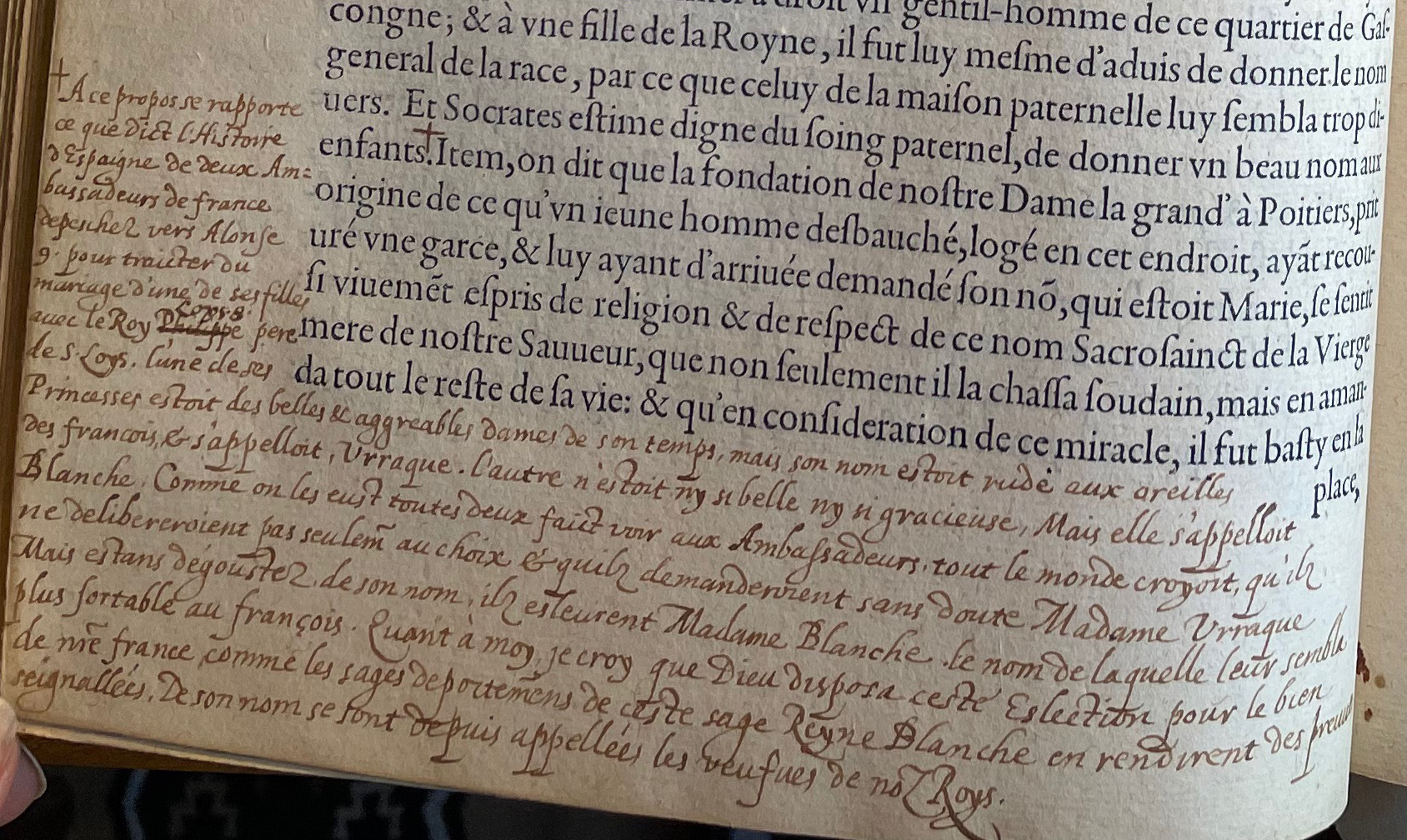 8.a. - p. 176, Livre I. Note de Laval. Les Essais, 1595. Exemplaire Laval.