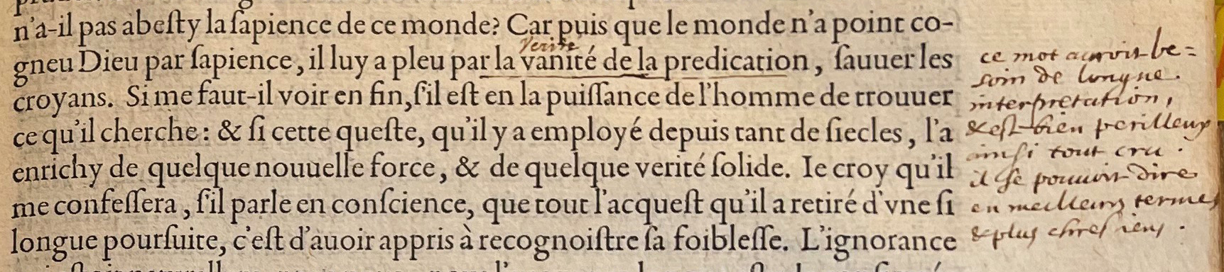 10.a. - p. 325, Livre II. Note de Laval. Les Essais, 1595. Exemplaire Laval.