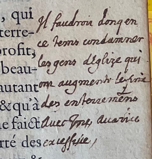 4.a. - p. 53, Livre I. Notes de la Mure. Les Essais, 1595. Exemplaire Laval.