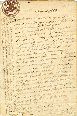 Lettre au maréchal de Matignon, de Montaigne, 26 janvier 1585