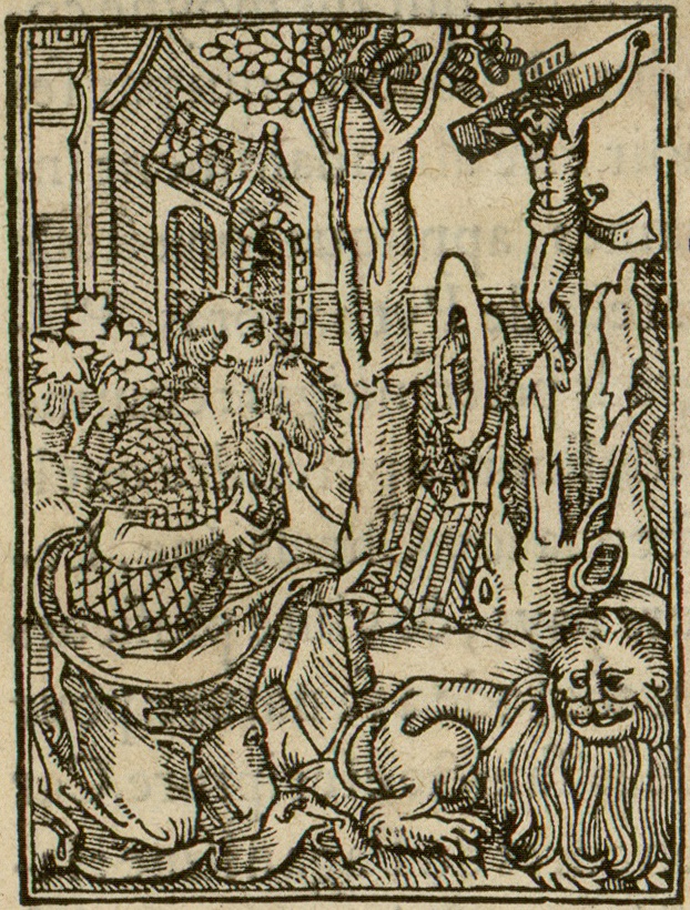 Image extraite de la Vie de Monseigneur sainct Hierosme par Louis Lasseré, 1541 - Rés. E 1410, Bibliothèque municipale Orléans